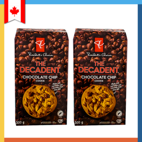 [2개세트] [헬스바이저] 캐나다 악마의 쿠키 데카던트 초코칩 쿠키 Decadent Cookie 선물팡팡이벤트, 300g, 2개