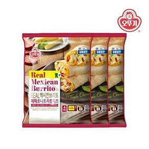오뚜기 리얼 멕시칸 브리또 페페로니트리플치즈 500g(125gx4) x 3개, 500g