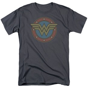 ROCKPANDA Classic Wonder Woman Logo 반팔티