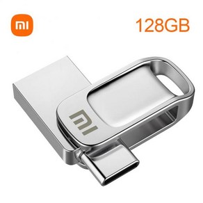 샤오미 USB 3.1 플래시 드라이브 C타입 펜드라이브 U 디스크 휴대폰 PC 상호 휴대용 메모리 USB 메모리 2TB 1TB 128GB 512GB, 1) 128GB 2 In 1, 01 128GB 2 In 1