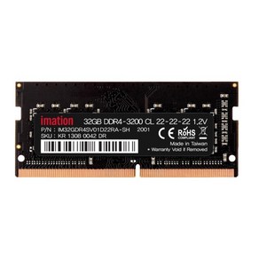 이메이션 32GB DDR4 3200 PC4 25600 CL22 노트북용 SO-DIMM-VCS, 1개