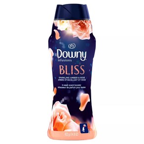 [미국내수용]다우니 인퓨전 블리스 향기지속제 스파클링 엠버 & 로즈향/Downy Infusions in-Wash Scent Booste Beads Ambe Blossom, 422g, 1개