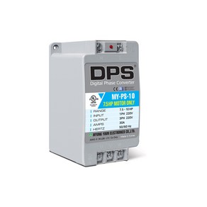 위상변환기 명윤전자 DPS(디지털 위상변환기) 단상 220V로 삼상 220V 모터 구동 MY-PS-10 모델 7.5마력 모터(5.5KW 23AMP)에 최적화, 1개