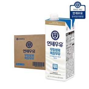 연세우유 무항생제 멸균우유 730ml 6팩, 단품, 6개