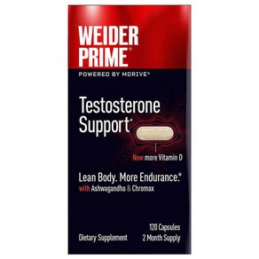 웨이더 프라임 테스토스테론 남성호르몬 써포트 120정 / Weide Pime Testosteone Suppot 120 Capsules Exp. 04/24, 1개