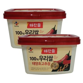 해찬들 우리쌀 태양초 고추장 1.8KG X 2입, 2개