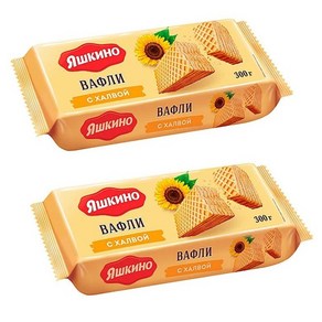 야시키노 와플과자 할바맛 300g*2개 YASHKINO WAFFLE HALVA 300g*2PACKS, 2개, 300g