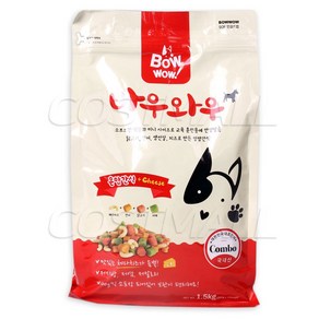 바우와우 애견용 혼합간식 1.5kg(100g x 15) 코스트코, 혼합, 1개, 1.5kg