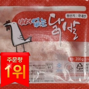 국내산 냉동 뼈없는 닭발 무뼈닭발 200g 닭특수부위, 1개