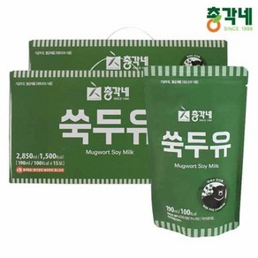 고소하고 맛있는 진한 쑥두유 15봉, 30개, 190ml