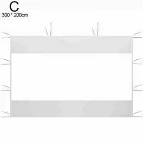어닝 사이드월 옥스포드 천 야외 휴대용 캐노피 상단 프레임 쉼터 방수 텐트 사이드 정원 그늘 3x2m