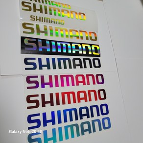 시마노 SHIMANO 스티커 메탈홀로그램 낚시 커팅 로고데칼 시트지낚시스티커 자동차 자전거 태글박스 꾸미기, 15cm, 블랙