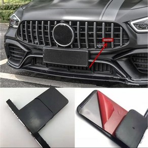 벤츠 전차종 세로그릴 AMG 뱃지 GT그릴 뺏지 배지 스티커 로고 GLS, 실버, 1개