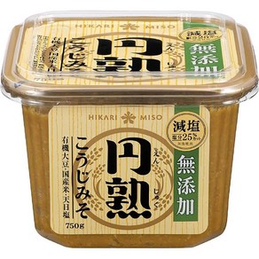 히카리 미소 된장 완숙 무첨가 저염 750g ( 일본 발송 ), 1개