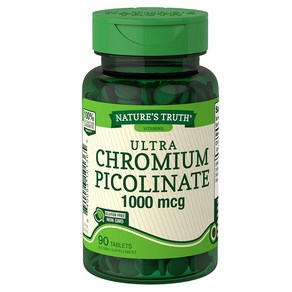 Natue's Tuth Chomium Picolinate 1000 mcg Dietay Supplement 90 Count Natue 's Tuth Chomium Pi, 1개, 상세 설명 참조0