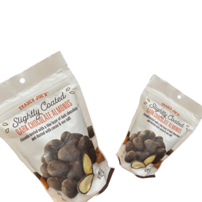 [1+1] 트레이더조 슬라이틀리 코팅 다크 초콜릿 아몬드 283g TRADER JOE'S SLIGHTLY COATED DARK CHOCOLATE ALMONDS, 2개