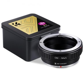 KnF OM-M4/3 렌즈 어댑터 올림푸스 OM 렌즈 - M43 바디 (뒤캡옵션) Olympus Lens to M4/3 adapte (M43 cap option), 1개, OM-M4/3 어댑터