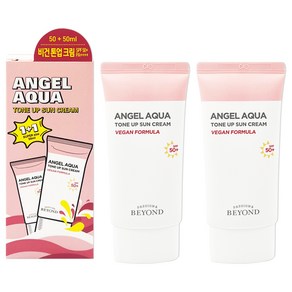 비욘드 엔젤 아쿠아 톤업 선크림 SPF50+ PA++++ 1 + 1, 100ml, 1개