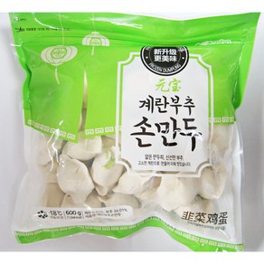 중국만두 중국물만두 계란부추손만두 쥬차이지단만두, 600g, 5개