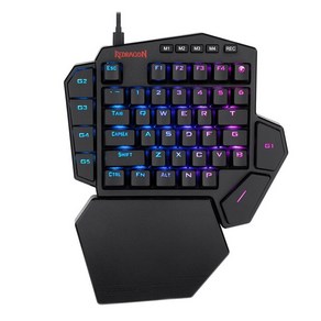 컴퓨터키보드 게임용키보드 유선 레트로 REDRAGON DITI K585 RGB 42 키 U, 없음, 없음, 1.K585RGB - Geen Shaft