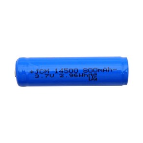 Coms 14500 충전지 리튬이온 배터리 800mAh 3.7V KC인증 UB956, 1개, 1개입