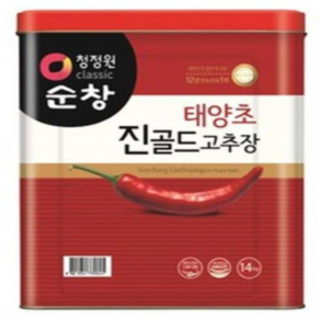 청정원 순창 태양초 진골드 고추장 14kg