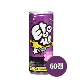 탑씨 제로 포도향, 250ml, 60개