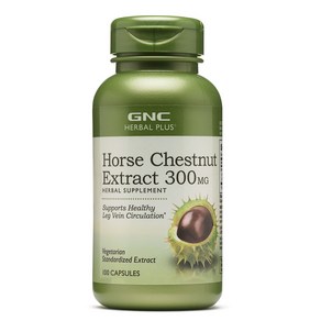 GNC 허브 홀스 체스트넛 100정 (캡슐) Hebal Plus Standadized Hose Chestnut 100caps, 1개