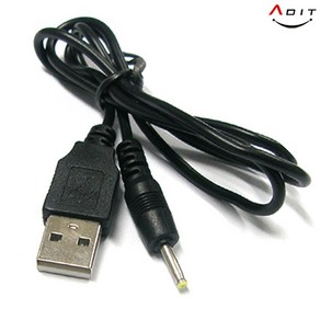 [ADIT] USB-A 2.0 to DC 전원 변환케이블 AQ0122 [외경 2.5 / 내경 0.7] [0.7m]