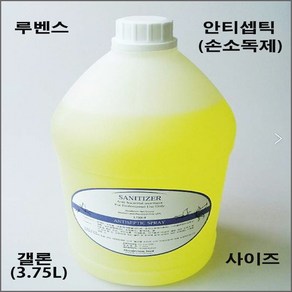 네일퀸 루벤스 안티셉틱 3.75L 갤론사이즈 손소독제+사은품 네일리무버, 1개