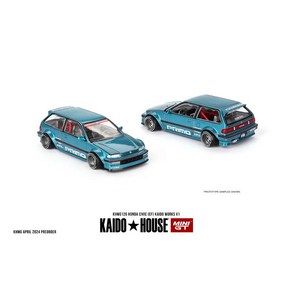 Kaido House + MINIGT 1/64 닛산 스카이라인 GT-R R34 R33 혼다 NSX 레이싱 Woks V3 V2 KHMG 자동차 합, 05 KHMG126, 1개