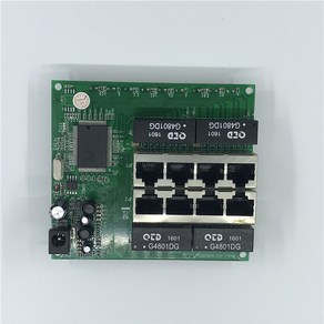 OEM PBC 8 포트 기가비트 이더넷 스위치 핀 웨이 헤더 10/100/1000m 허브 전원 Pcb 보드 나사 구멍, 02 PCBA, 1개