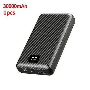 난방 장비용 외부 배터리 40000mAh 난방 조끼 세트, 1개 30000mAh