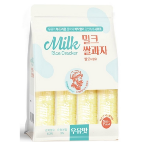 투데이 밀크 쌀과자 우유맛 대용량 과자 크래커, 3개, 240g