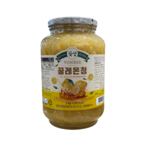 꽃샘 본비 꿀레몬청 2kg, 1개입, 1개