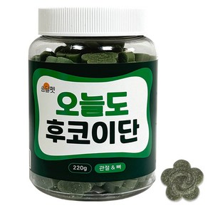 쏨달펫 오늘도 후코이단 100개입 대용량 트릿 강아지 영양 간식, 220g, 1개, 관절+뼈