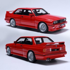 브라고 1:24 BMW 모형 3 Seies M3 다이캐스트 자동차 올드카 클래식, 레드, 1개