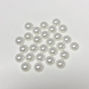 반진주 반쪽진주 아크릴진주 진주알 벌크 대용량, 12mm(약1000개), 1봉, 흰색