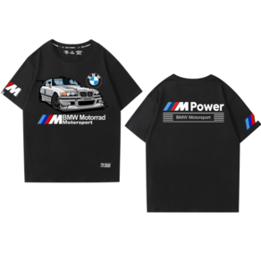 BMW M POWER 반팔 티셔츠 남녀 여름