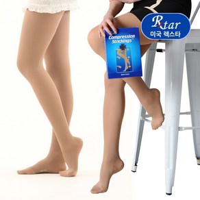 미국산 렉스타 218 의료용 압박스타킹 팬티형 발막힘 중강압 혈액순환, XL, 살색, 1개