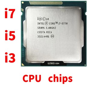 인텔 코어 i7 3770 3.4GHz 8M 5.0GT/s LGA 1155 i5-2300 2500 K 3570 4430 4590 34 CPU 데스크탑 프로세서 IC 칩