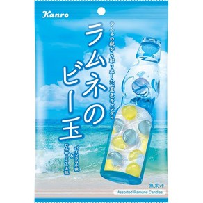 칸로 KANRO 라무네 구슬 캔디 일본 사탕 65g 4봉지, 4개