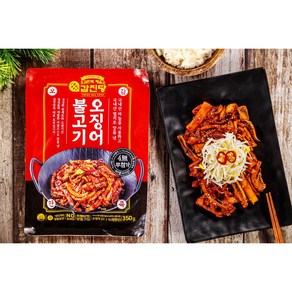 맛집인정! 추가증정! 저가 제품과 비교불가! / 갑진당 오징어불고기 350g 3팩(6인분) 상쾌한 매운맛 / / 캠핑음식, 3개