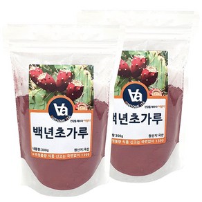 국산 백년초 가루 분말 (손바닥선인장), 300g, 2개