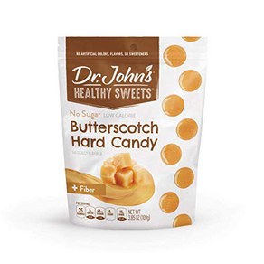 D. John's Healthy Sweets Suga Fee Buttescotch D. John's Healthy Sweets 무설탕 버터스카치 하드 캔디(24개 3., 1개, 109g