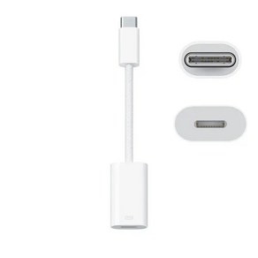 USB-C-Lightning 어댑터 8toC 8핀 라이트닝toC C타입 변환 케이블, 화이트, 1개, 10cm, USB-C-Lightning(이어폰연결O)