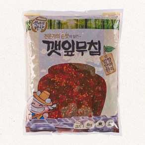 케이와이식품 항아리반찬 깻잎무침 4kg x 4개(1박스)