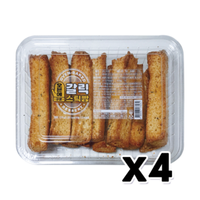 오븐에구운 갈릭스틱빵 베이커리간식 270g x 4개