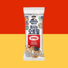 퀘이커 마시는 오트밀 단백질 고소한 20봉, 20개, 50g