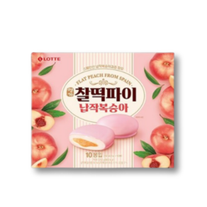 찰떡파이 납작복숭아, 250g, 2개